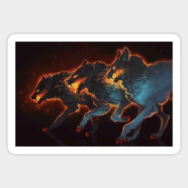 Hell Hound Magnet by Castblade